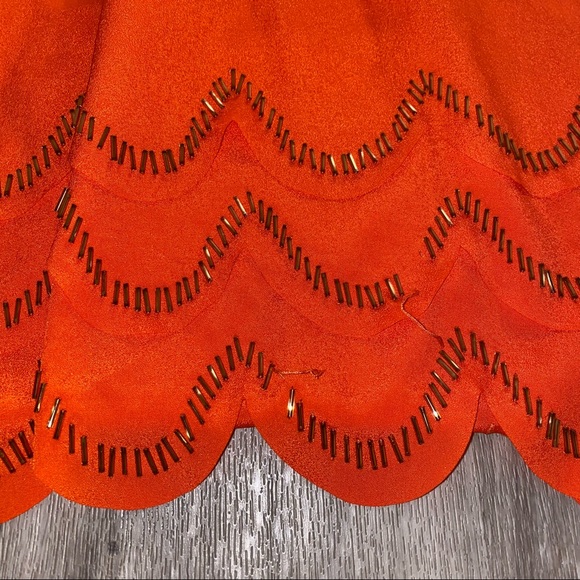 Ted Baker Orange and gold beaded dress - Picture 10 of 15